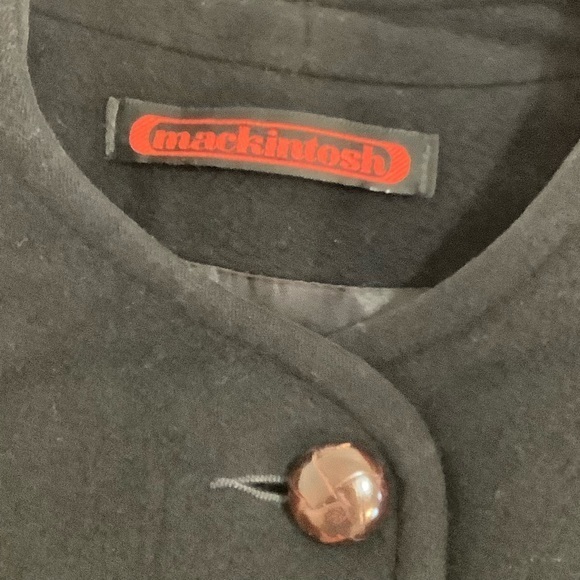 Mackintosh vintage black wool jacket size 14 EUC - Picture 2 of 10